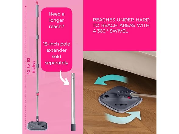 True & Tidy True Clean Spin Mop & Bucket