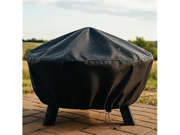 Sunnydaze Round Fire Pit Cover-Choose Size