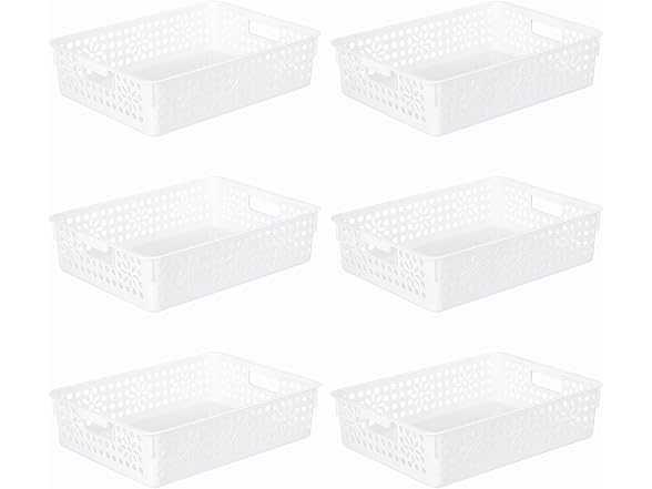 Cetomo Plastic Storage Box, 6-pack