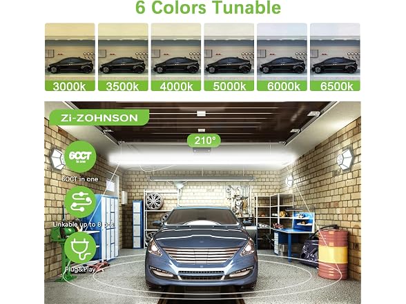6-Pack 4FT LED Shop Lights 4500LM