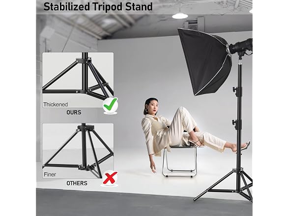 YiJYi 9.2ft Aluminum Light Stand 2-Pack