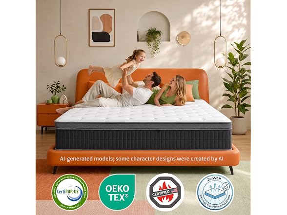 UNZIPE 14 Inch Full Memory Foam Mattress, Medium Firm