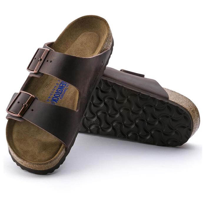 Birkenstock Unisex Arizona Soft Foot Bed Oiled Leather Sandals - Gallery 14