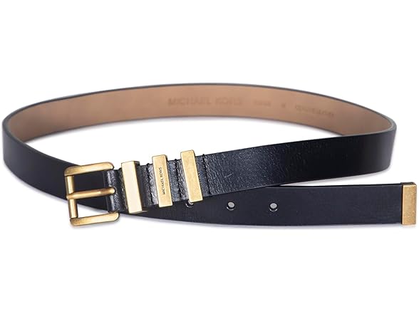 Michael Kors Womens 1 Inch Leather Belt