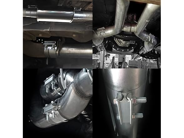 ROADFORMER 2.5in 4pk Exhaust Clamp Stainless Steel