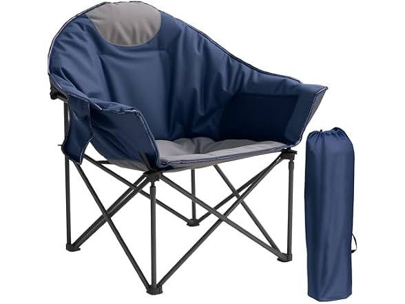 CROS Oversized XL Padded Camping Chair 500 LBS