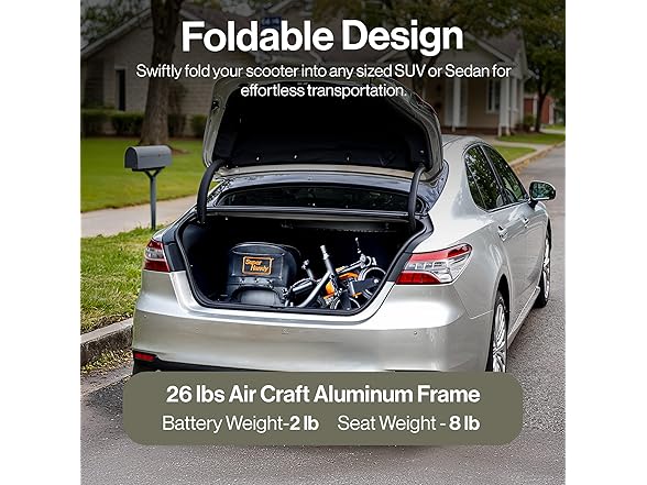 SuperHandy GUT184 Passport Mobility Scooter