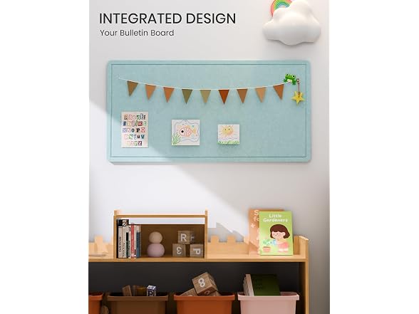 Fluxynara Foldable Felt Bulletin Board 35x17.5 Blue
