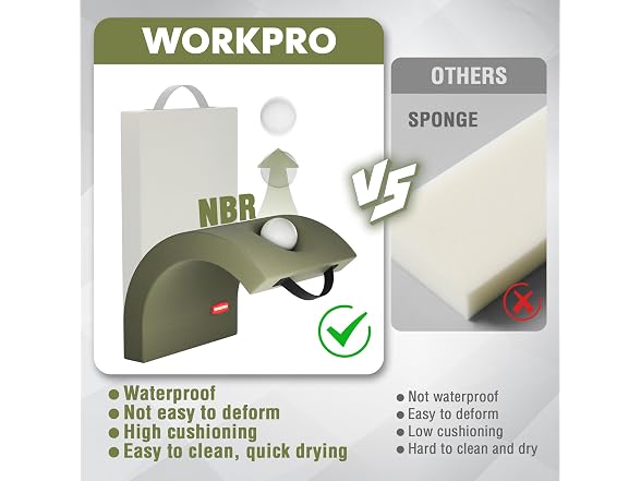 WORKPRO 17" Kneeling Pad Removable