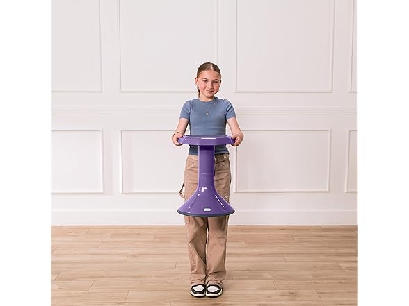 ECR4Kids ACE Wobble Stool, 18", Eggplant
