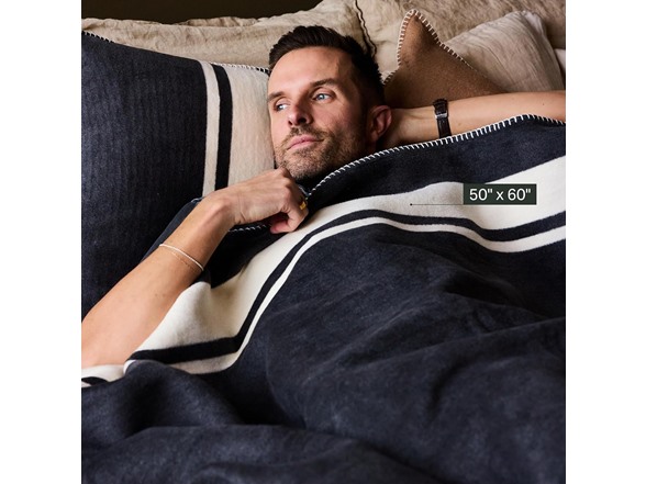 Preston Lane Highrise Throw 50x70 Slate - Gallery 4