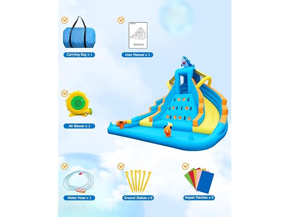 COCOFISH Shark Bounce House
