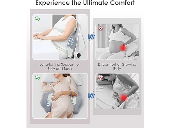 DONAMA Memory Foam Pregnancy Pillow