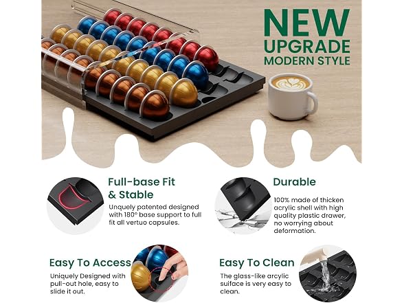 Storage Drawer for Nespresso Vertuo