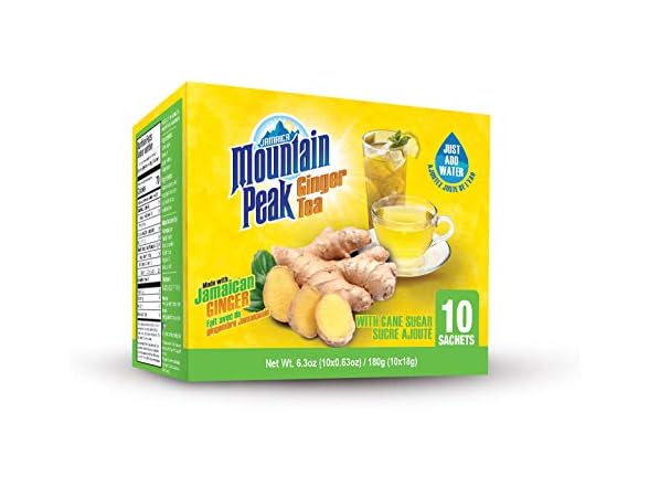 Jamaica Mountain Peak Ginger Instant Tea 10 Sachets
