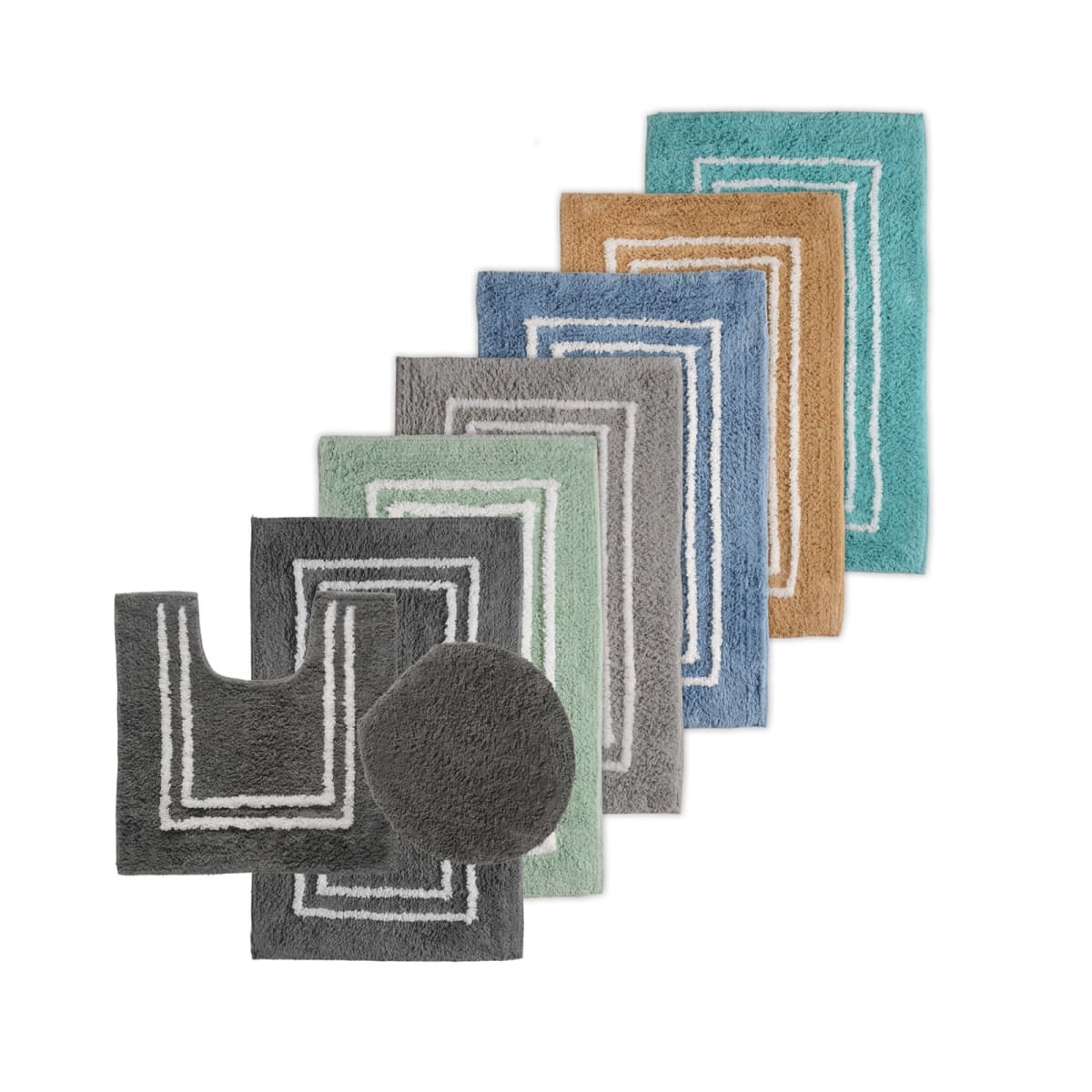 3-Piece Tufted Cotton Bath Rug Set - Gallery 9