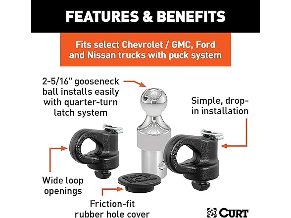 Curt 60692 Manufacturing 60692 Gooseneck