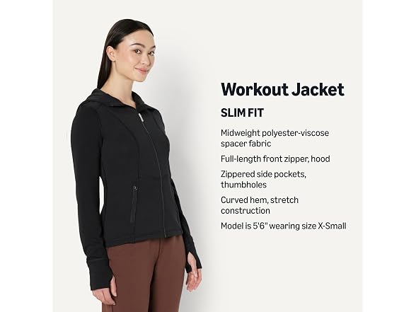 Amazon Essentials Women's Active Sweat Zip Jacket