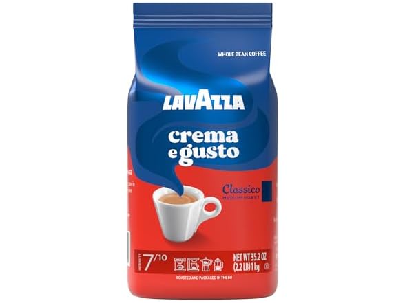 Lavazza Crema e Gusto Whole Bean Coffee
