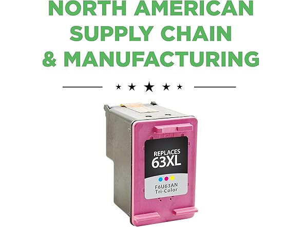 Clover Remanufactured Ink Cartridge Replacement for HP F6U63AN (HP 63XL)