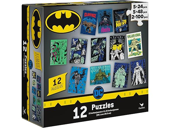 Spin Master Games, DC Comics, Batman Puzzles 12-Pack