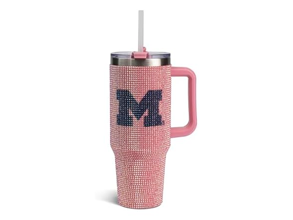 Memory Company NCAA Pink Bling Tumbler