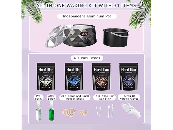 XuenQu Waxing Kit for Women