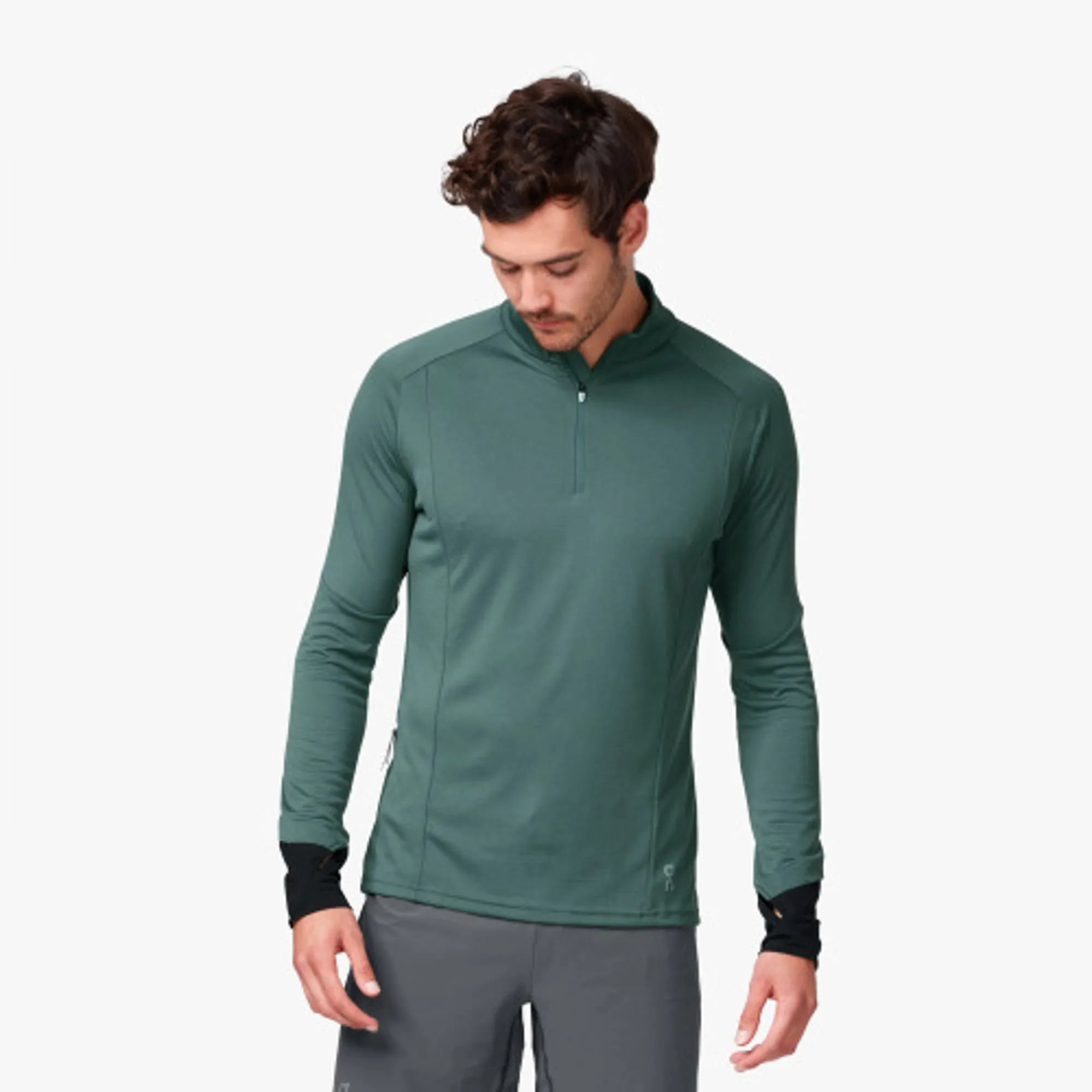 On Running Men's Weather Shirt Olive (Open Box) - Gallery 5