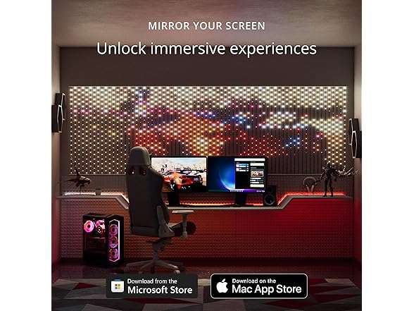 Twinkly Matrix Light Curtain, 480 LED's