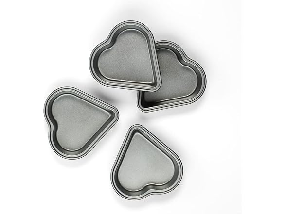 Cuisinart 4pc Mini Heart Pan Set