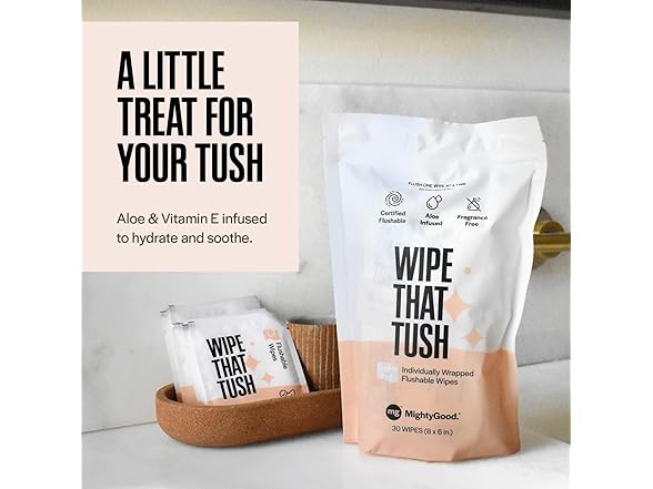 Wipe That Tush Flushable Wipes 30ct