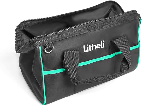 Litheli Tough Tool Bag 16-inch, Close Top
