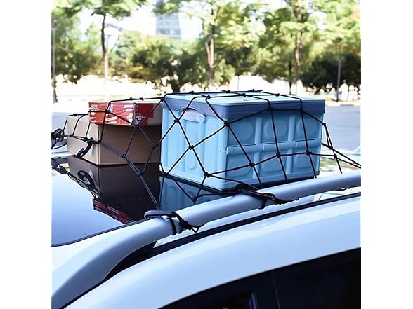 WSSROGY 4' x 6' Cargo Net Stretches to 6' x 12'