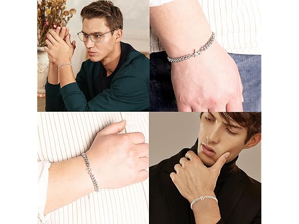 TAGOMEI Silver Initial Bracelets
