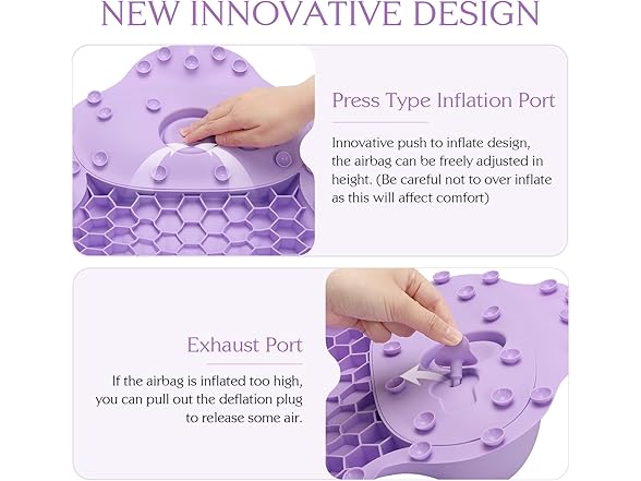 kixcvdm Silicone Bath Pillow