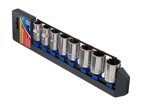 Crescent CSAS1N 9 Pc Metric Socket Set