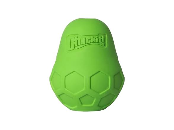 Chuckit! Tumble Teez Dog Treat Puzzle Toy, Small Green