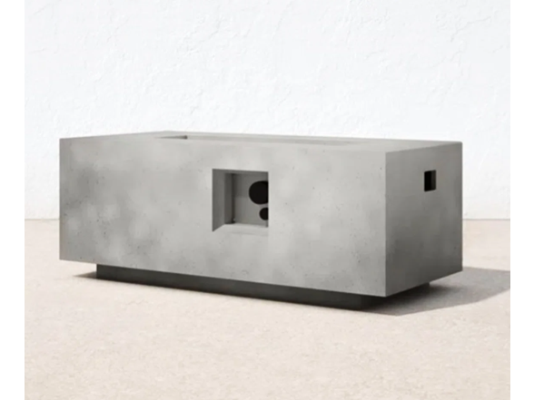 Brayden Studio B120P162827 Rectangular 42" Concrete Fire