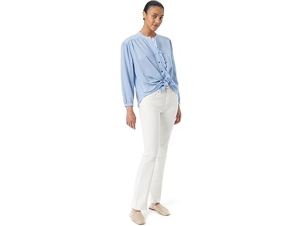 Sam Edelman Tarra Ruffle Button Down Shirt
