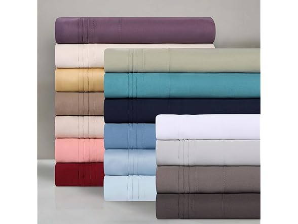Superior Egyptian Cotton 4 Pc Sheet Set, Luxury 1000TC
