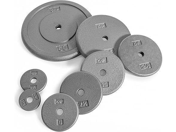 CAP Barbell Cast Iron Weight Plate, Single, 10 Pound
