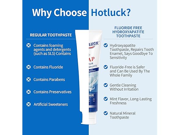 3-Pack Hydroxyapatite Toothpaste