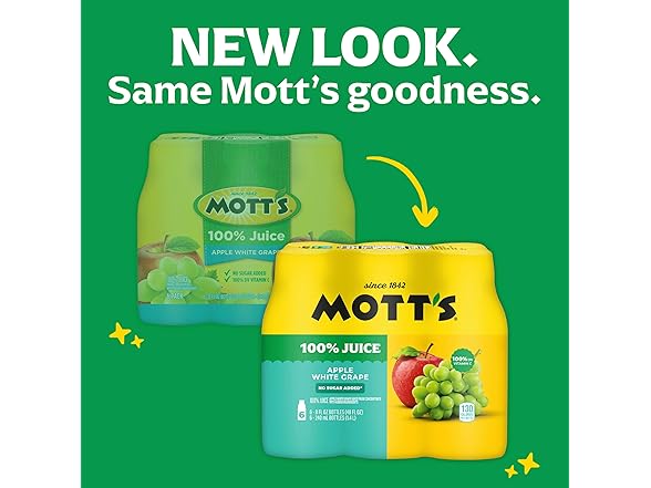 24PK Mott's 100% Apple White Grape Juice, 8 oz.