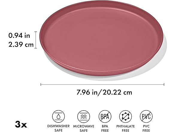 OXO Tot Stackable Plate Set 3pk - Dark