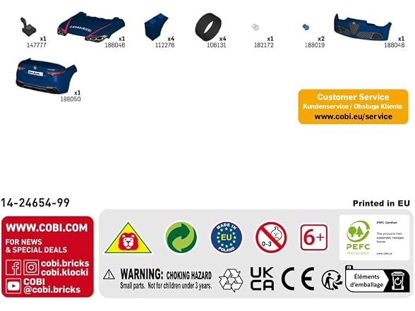 COBI Alfa Romeo Giulia Quadrifoglio, 99 Pieces