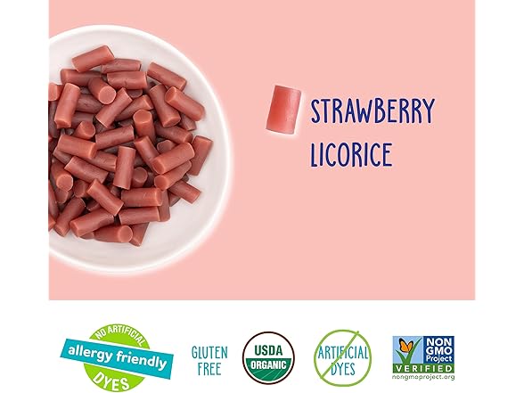 YumEarth Organic Gluten Free Strawberry Licorice