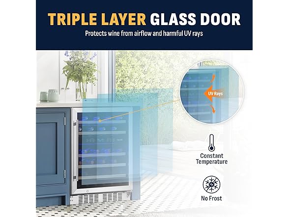 Newair Dual Zone Fridge - 46 Bottles