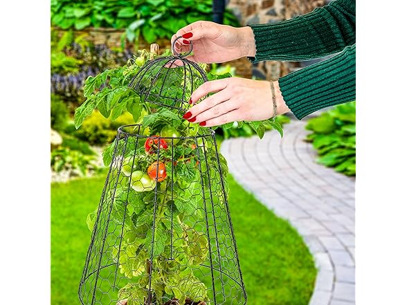Sunnydaze Decor HB-0526 Plant Protector–6pk Black