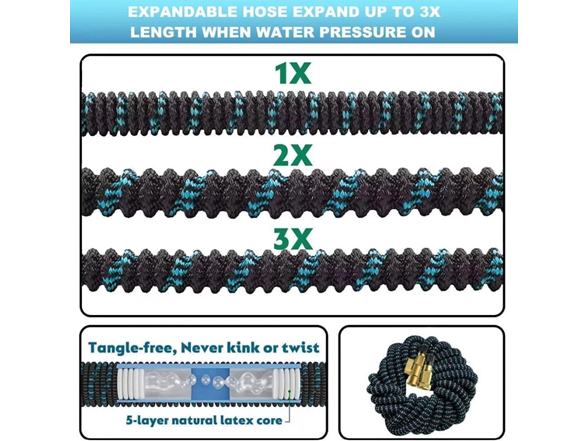 Expandable Garden Hose w/ Spray Nozzle - Gallery 4
