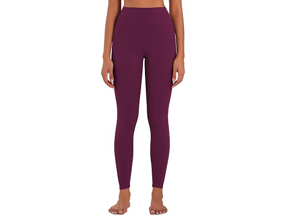 Sunzel Womens Leggings 25in S Black Cherry